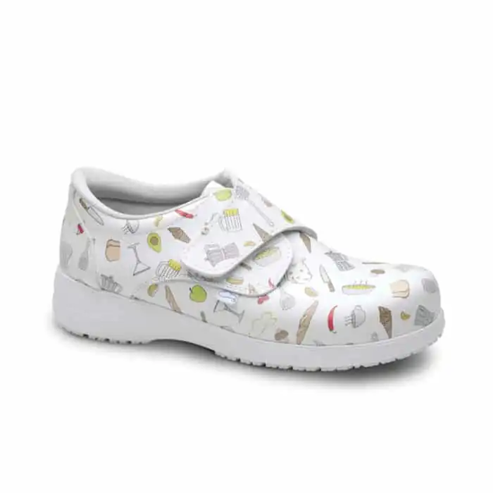 zapato-atom-hosteleria-blanco-estampado-con-cierre-de-velcro-feliz-caminar