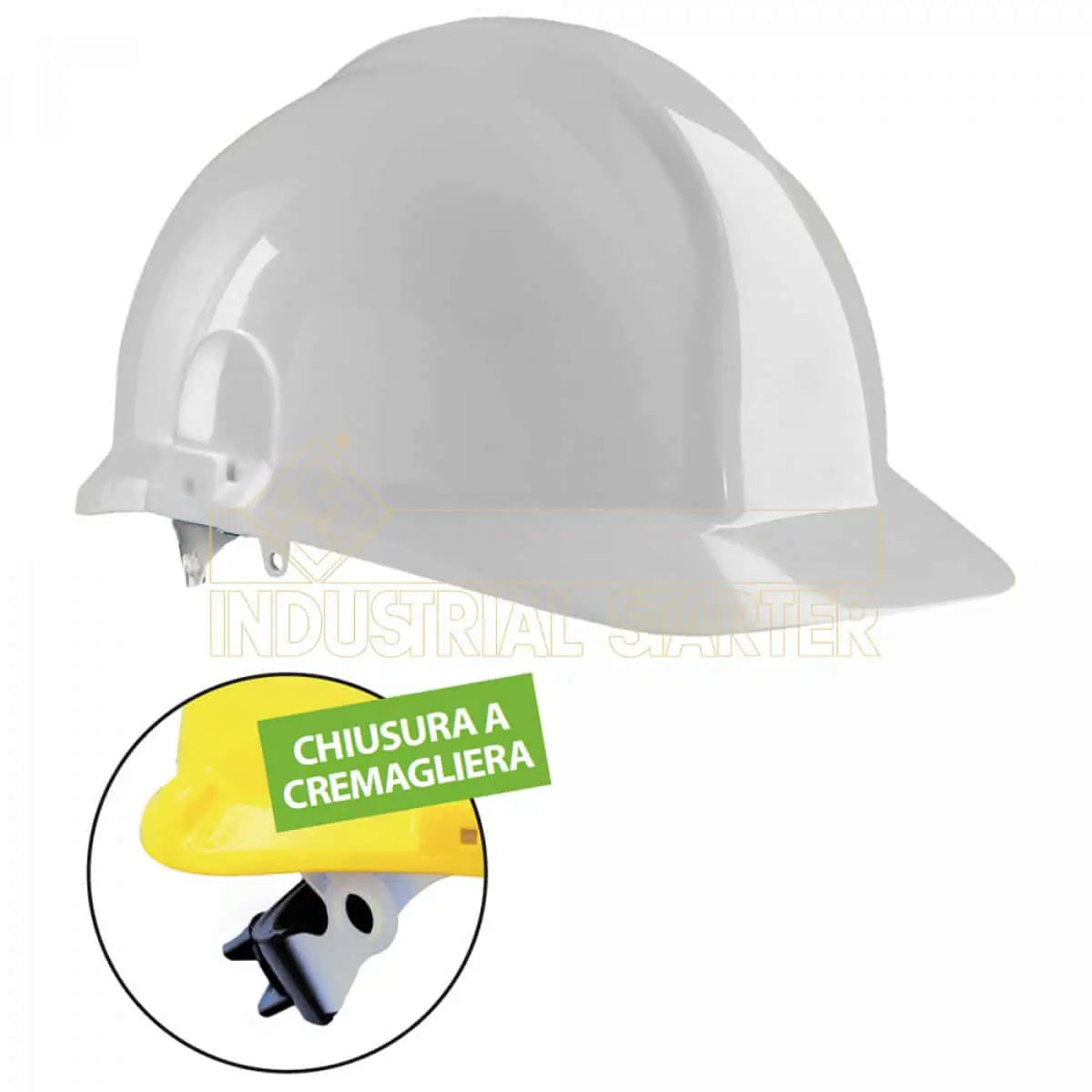 Casco Centurion 1100 dieléctrico con rosca en color blanco sin ventilación normativa EN 397 RBR Suministros