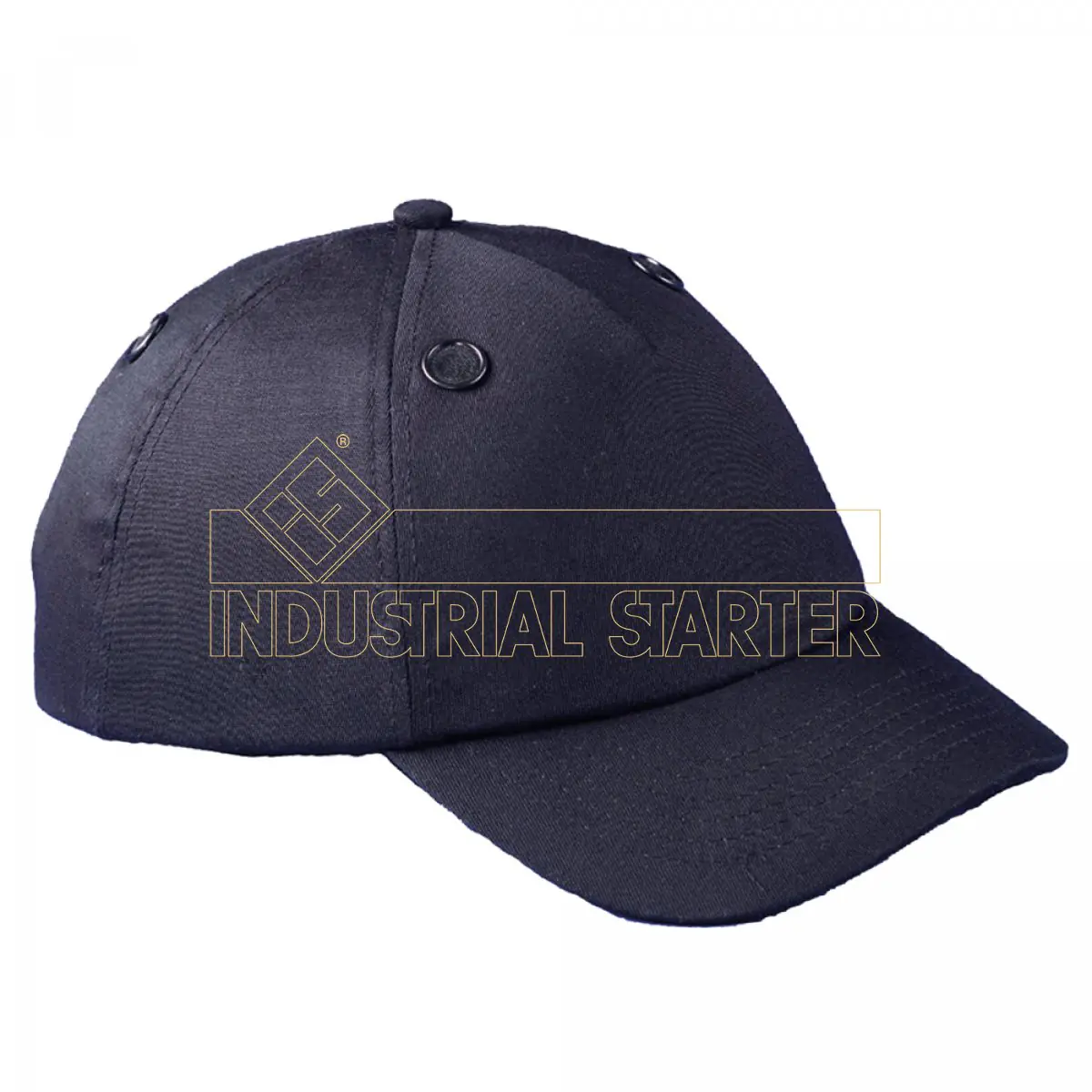Gorra antigolpes tipo béisbol CAP 2000 en color azul con casquete de ABS ventilado RBR Suministros