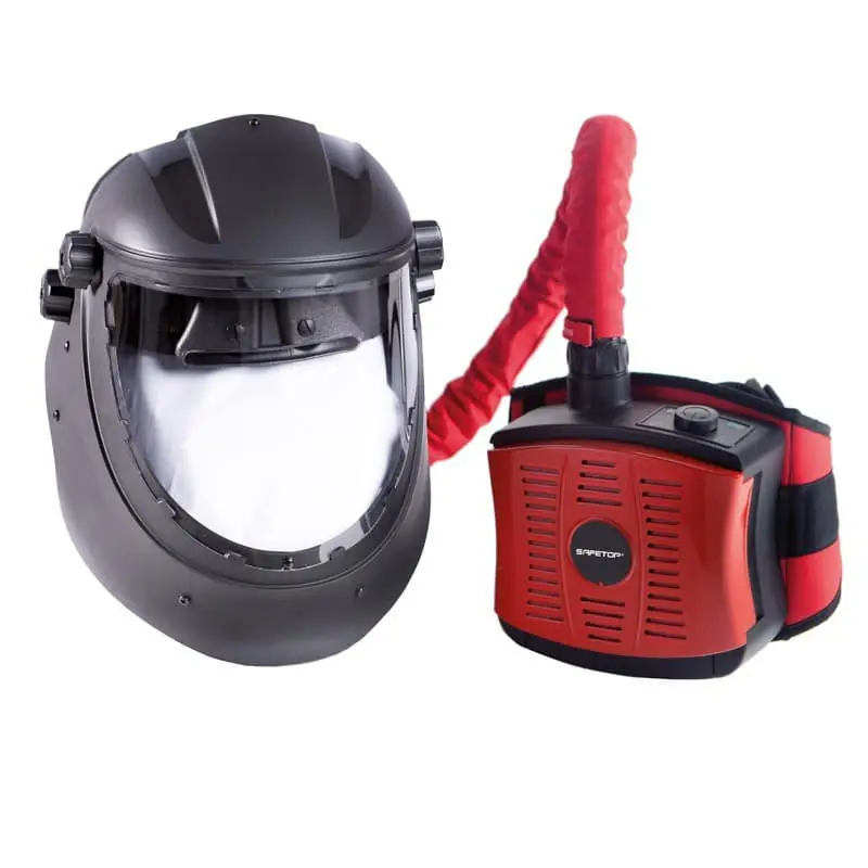 Equipo de respiración motorizado AIRFACE con pantalla facial para esmerilado y filtración PSL RBR Suministros