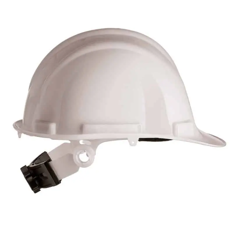 Casco SAFETOP SR con rosca dorsal y ABS de alto brillo con ranuras para EPIs RBR Suministros