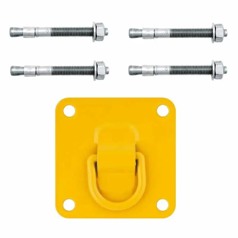 set-de-anclaje-permanente-con-pletina-de-acero-y-tornillos