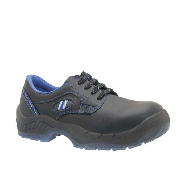 Zapato de seguridad DIAMANTE PLUS S3S negro con puntera plástica y suela antifatiga RBR Suministros