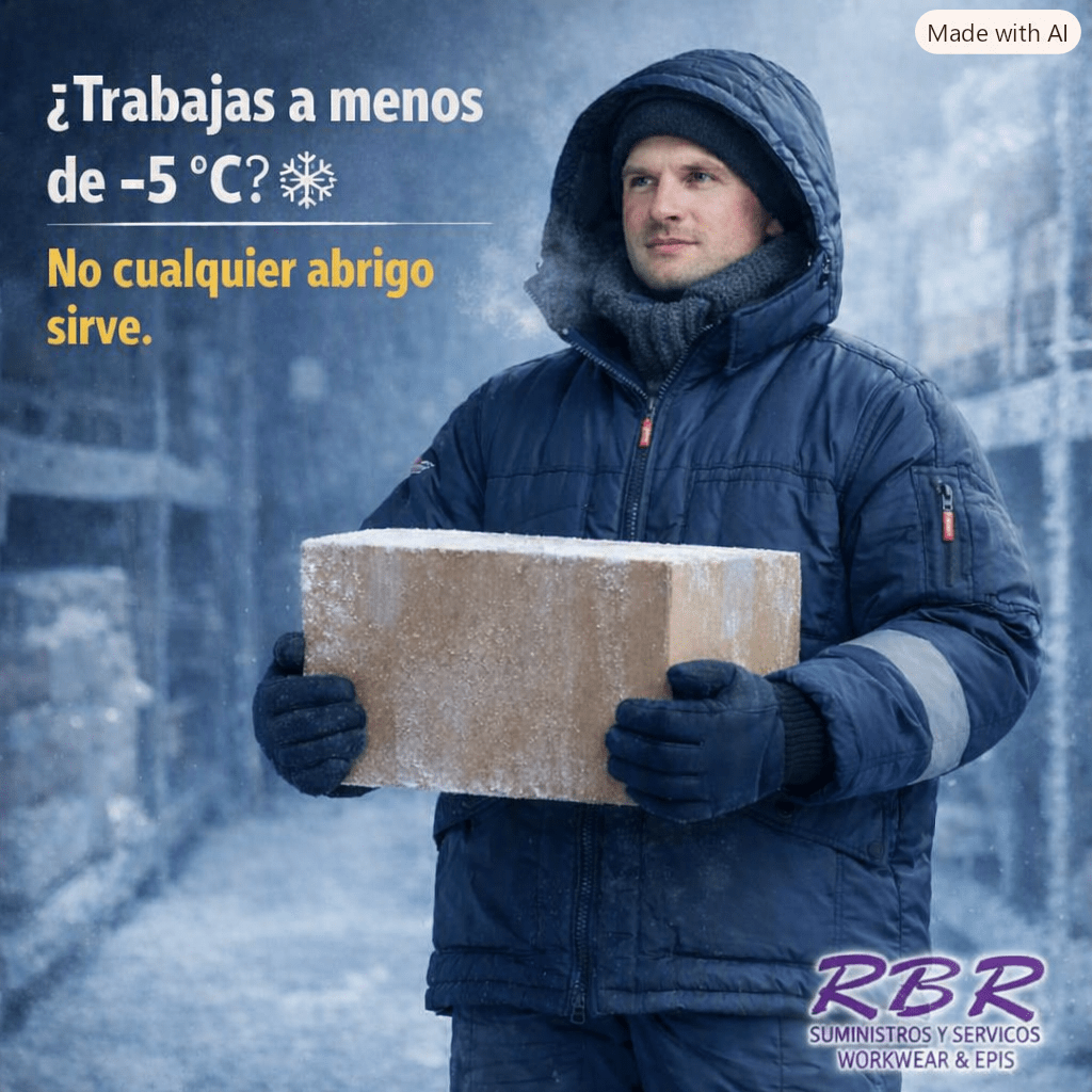 Ropa isotérmica norma EN 342 para protección en cámaras de congelación RBR Suministros y Servicios
